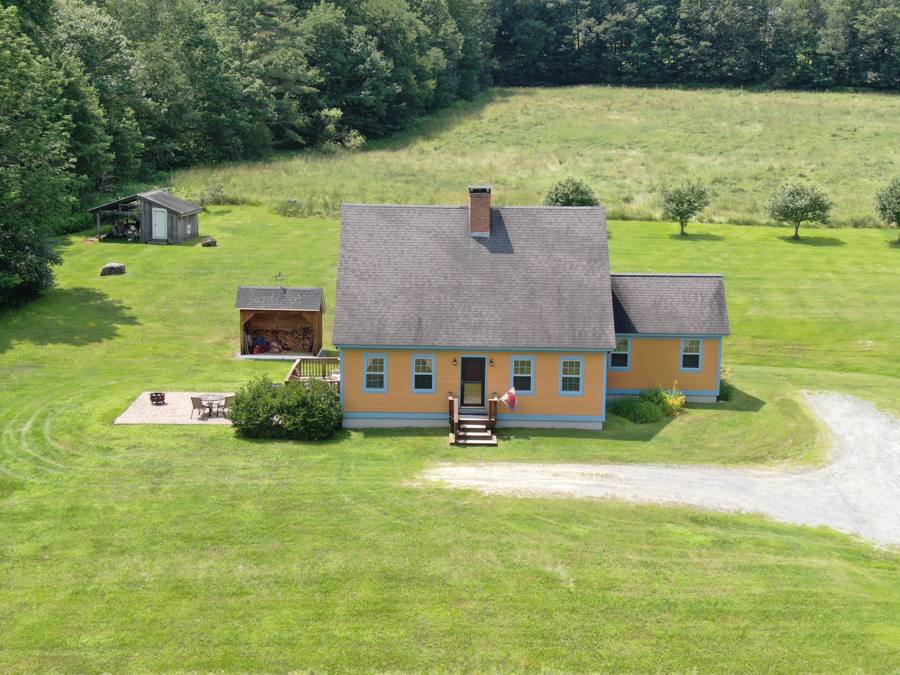 Vermont Farmhouse Aerial Vermont Farmhouse Aerial